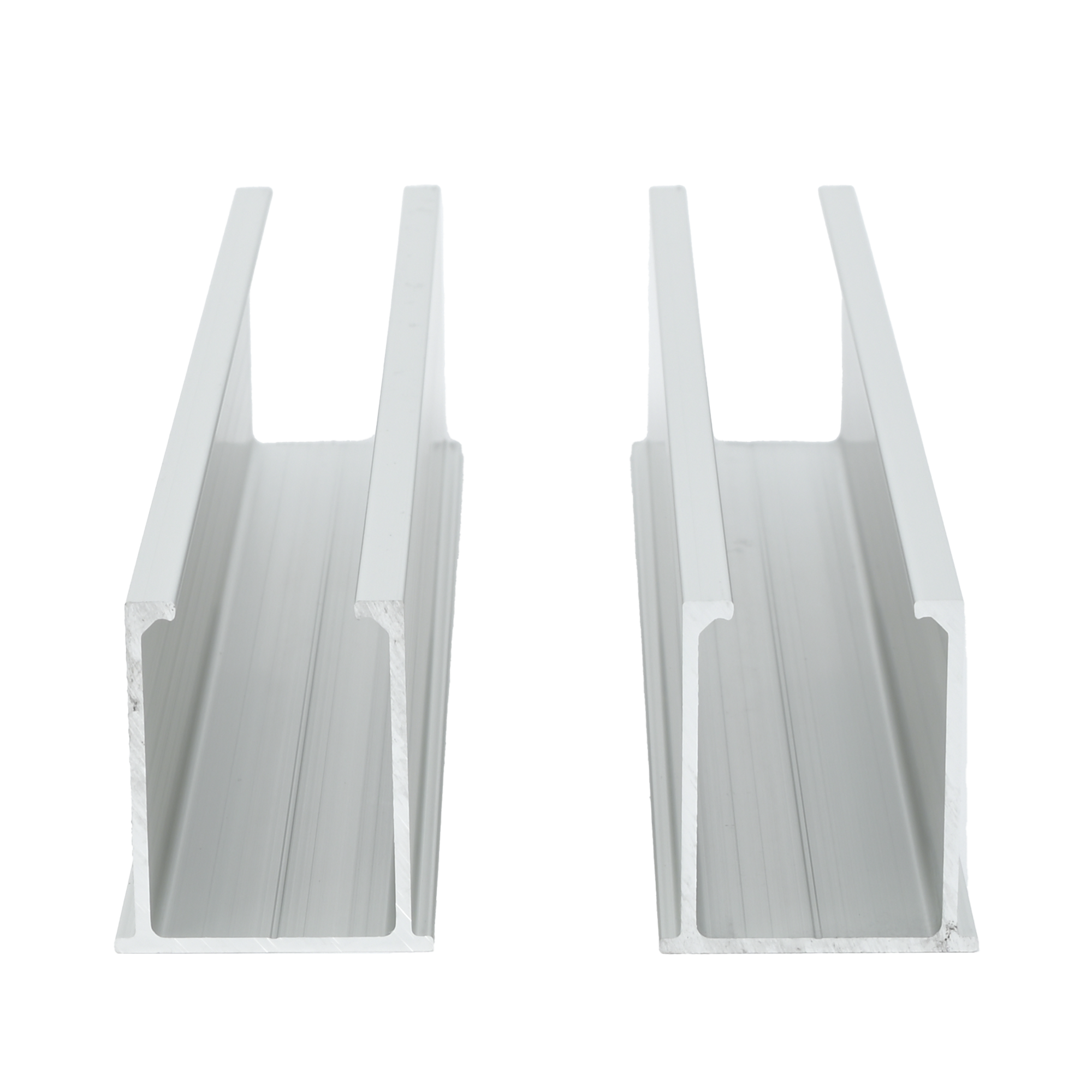 VEKTORMINI|Juego de 2 Mini Rieles De Aluminio para Montaje de M??dulos Solares en Techo (Instalaci??n plana 0??). Incluye 4 Tornillos Perforantes.